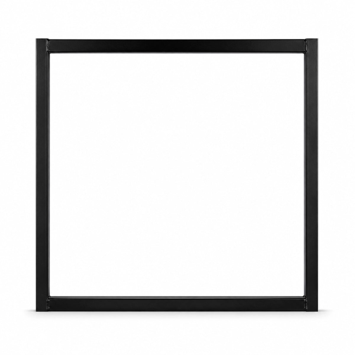 Black powder coated Type 5 traffic sign frame for 600 x 600mm corflute panels with double-sided message display capability