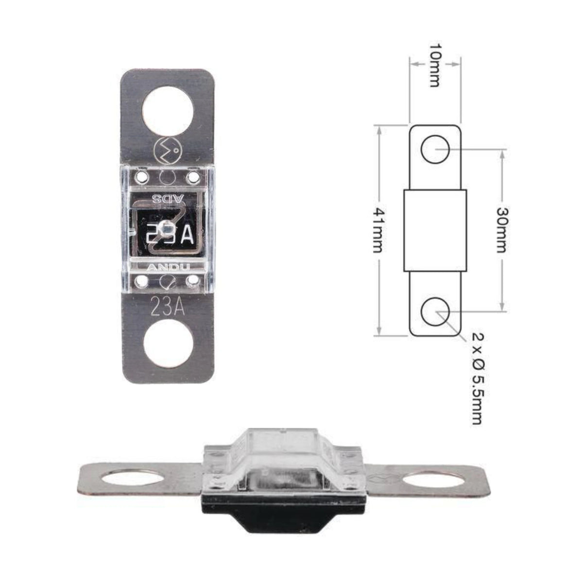 Midi Fuse | 23A | Bolt On Pack of 10