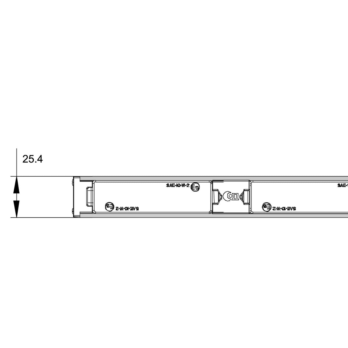 C4-2 24W 10in LED Warning Light Bar