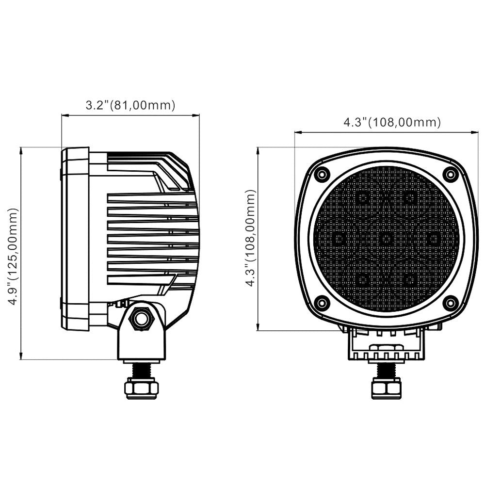 UAG Services 4.3in 35W round LED work light