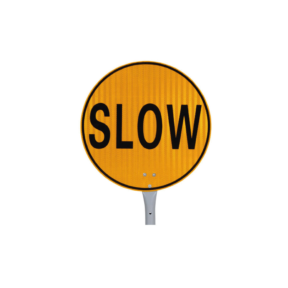 Stop slow bat sign face with Class 1 reflective material