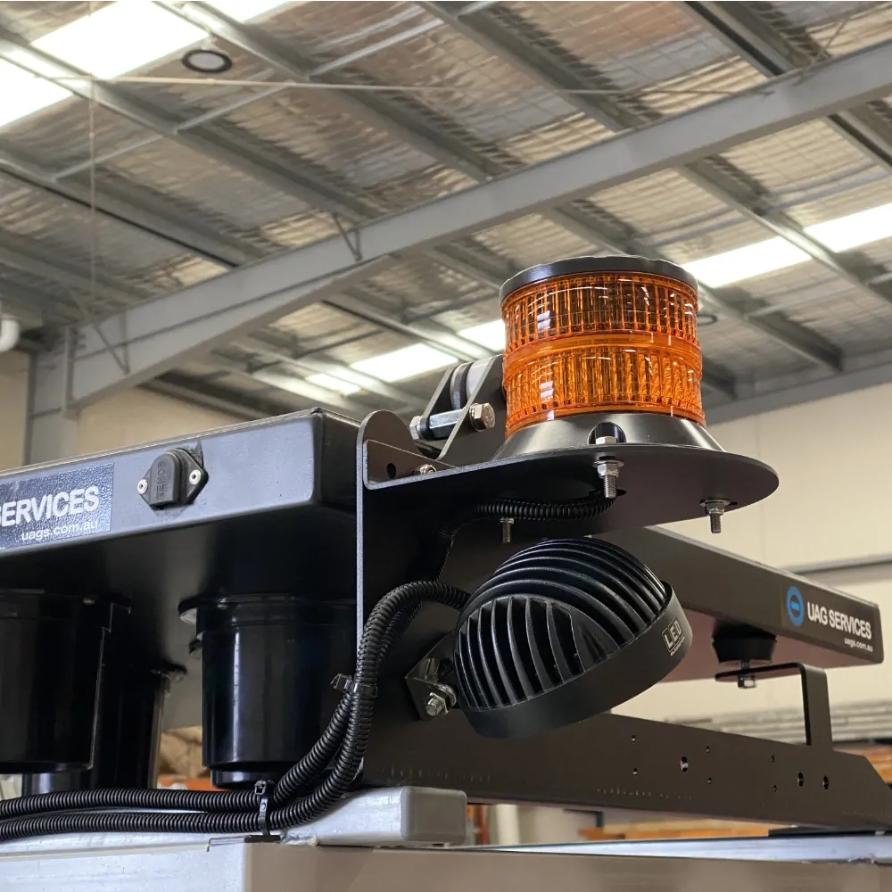 U4-24 beacon three-point aluminium base