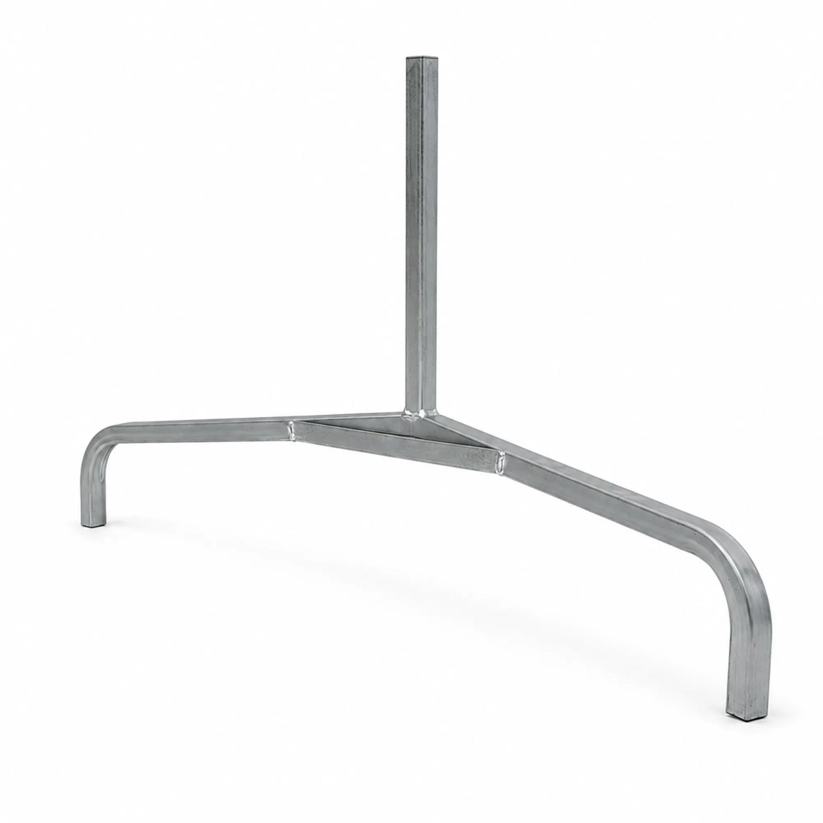DuraGal steel curved traffic sign frame leg on a white background