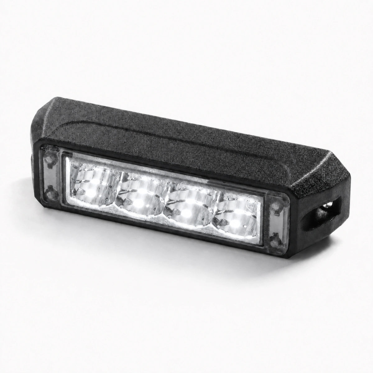 The warning light head running white output across all four LEDs