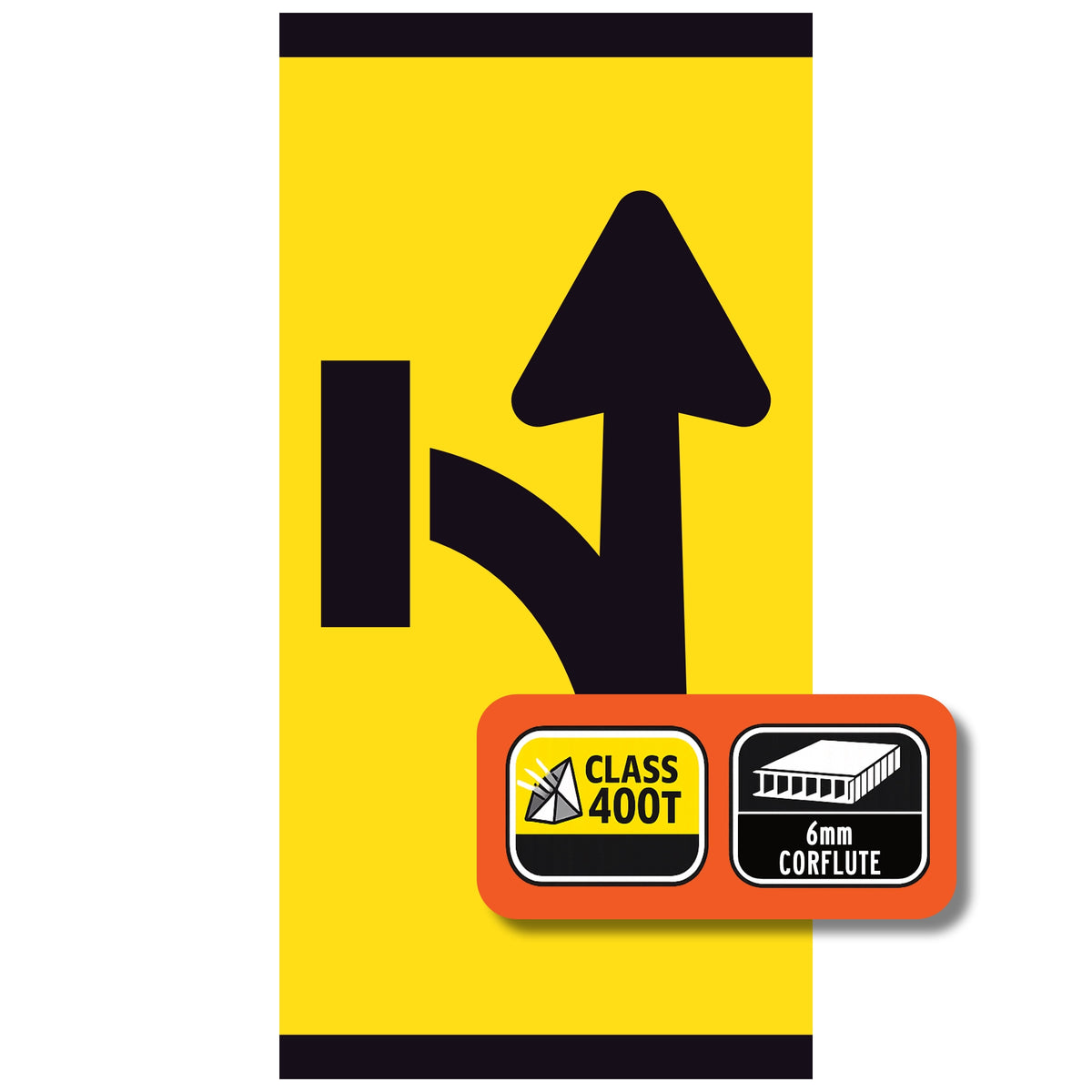 Lane Ahead Open Left Turn Closed (SYM)