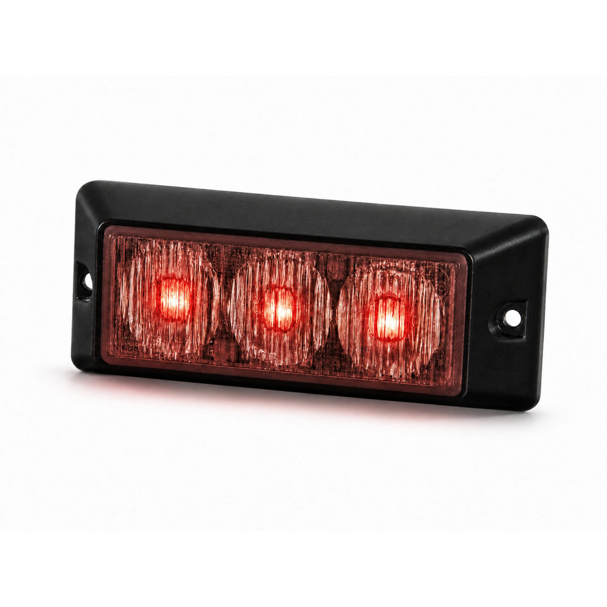 The warning light head running red output across all three LEDs