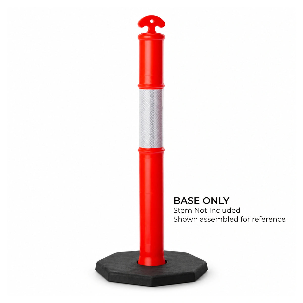 T-top bollard stem assembled in Heavy Duty Series base
