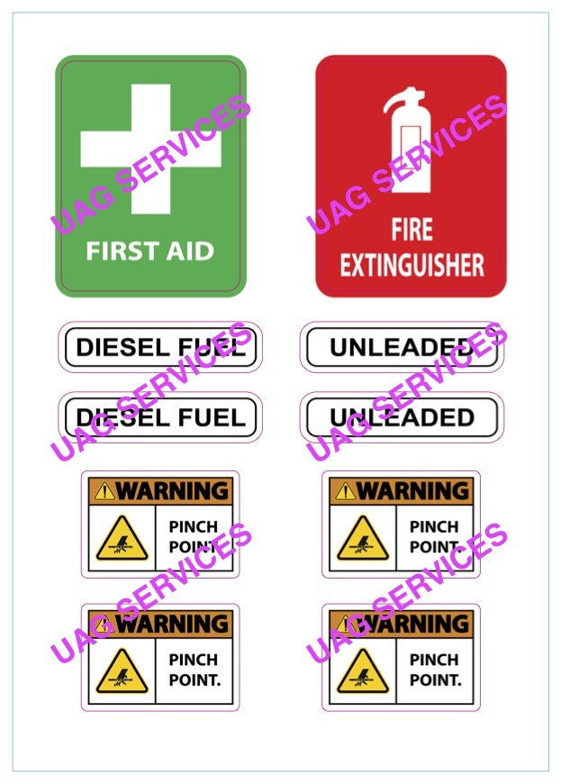 10 Sticker Vehicle Pack