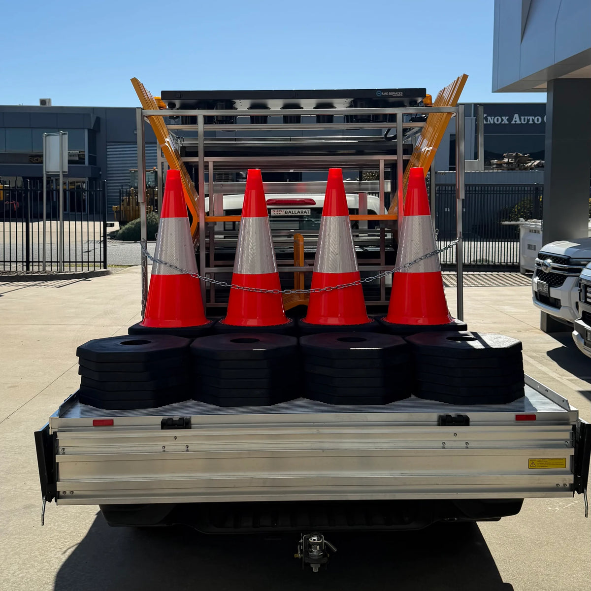 Traffic Vehicle Racking Cage | Design 7 | Ute & Truck Tray Mount