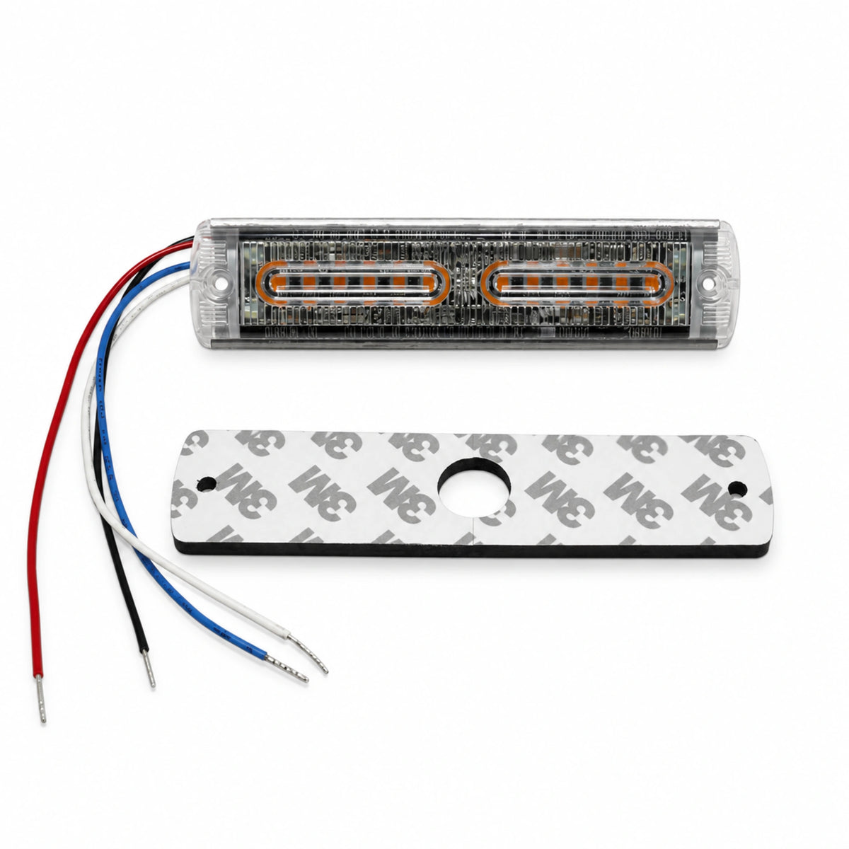 U30-12A light head with four flying leads and the included 3M adhesive mounting pad