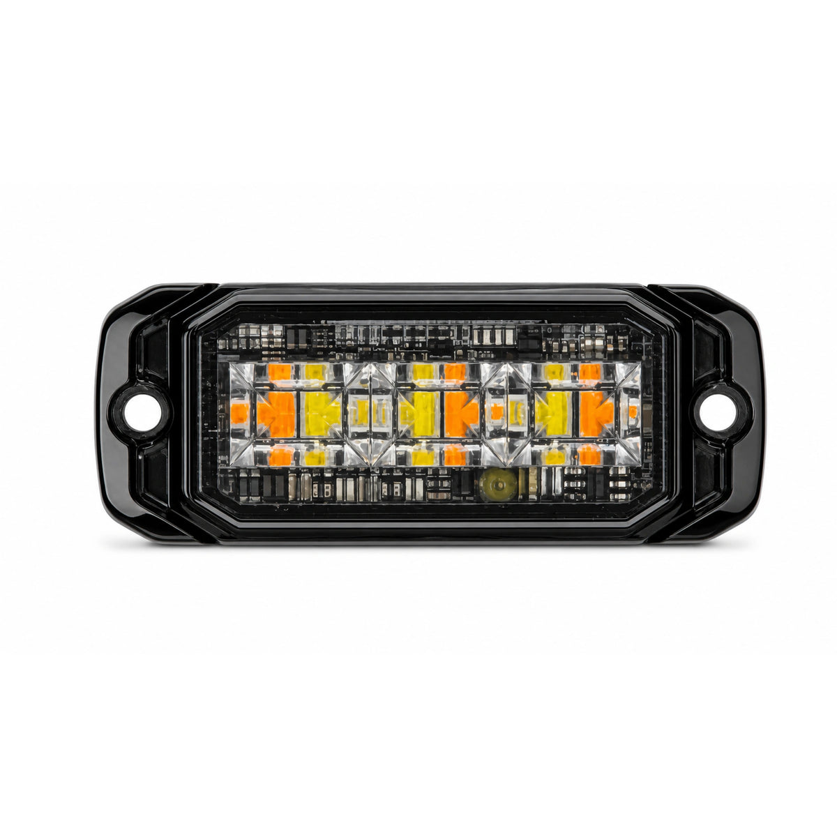 3W Ultra-Slim Dual Colour LED Warning Light Head | Amber/White