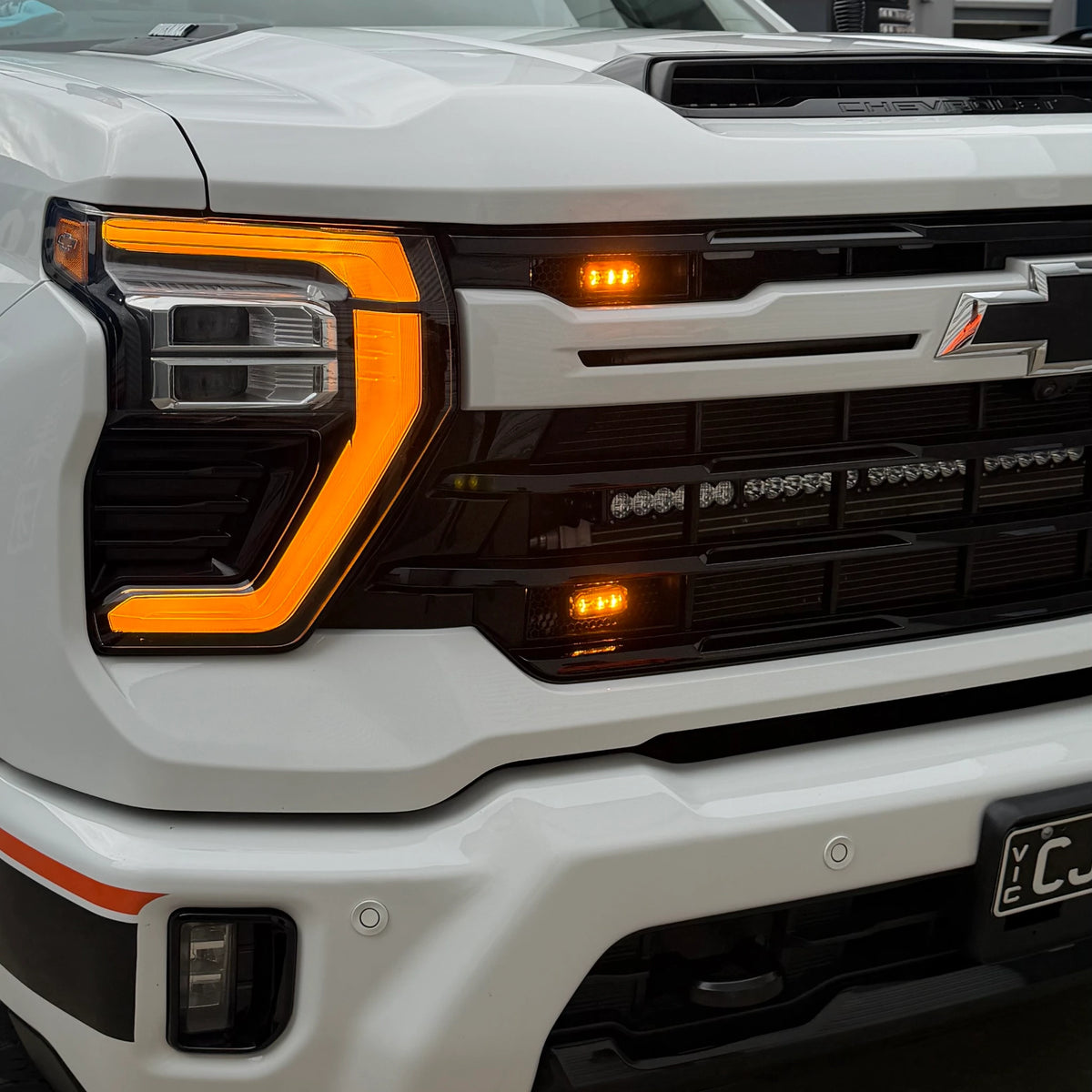 3W Ultra-Slim Dual Colour LED Warning Light Head | Amber/White