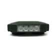 O4 mini LED light bar, front view, lights off, showing the four-LED lens strip and magnetic mounting feet