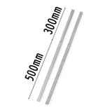 Pair of multi-message sign leg extensions shown together on a white background, 500mm lift