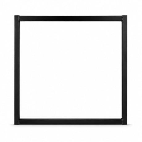 Black powder coated Type 5 traffic sign frame for 600 x 600mm corflute panels with double-sided message display capability