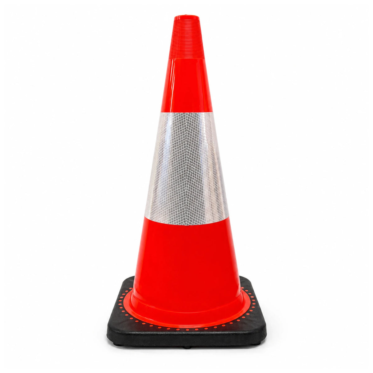 Fluorescent orange 700mm traffic cone with 3M Class 1 reflective collar