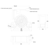 Brigade BBS-82 reverse alarm dimensions diagram