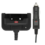 GME car charger and mounting bracket on a white background