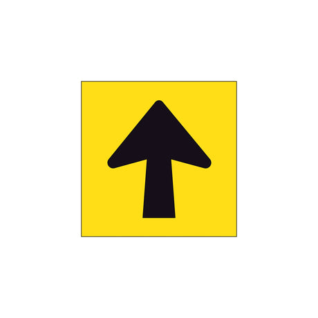 Arrow symbol 300x300mm corflute overlay insert for detour and pedestrian signs