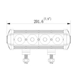 Pro 40W 8in Single Row LED Driving Light Bar