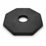 Black recycled PVC T-top bollard base