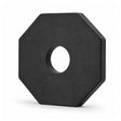Black recycled PVC Heavy Duty Series bollard base