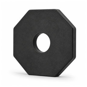 Black recycled PVC Heavy Duty Series bollard base
