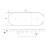 LB744ACM amber warning lightbar with clear polycarbonate lens