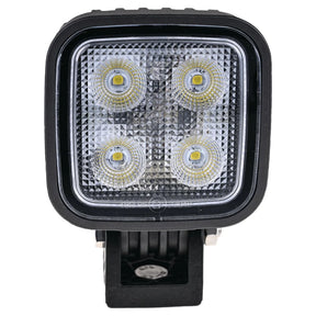 OEX LLX08308 square LED work light, front view showing the 4-LED array behind a textured polycarbonate lens