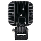 OEX LLX08308 square LED work light, rear view showing the DT04-2P connector and heat sink fins