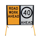 Steel multi-message traffic sign frame MMF02