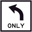 Black arrow pointing left with 'ONLY' text on a white background
