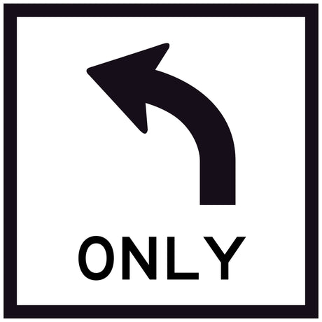 Black arrow pointing left with 'ONLY' text on a white background
