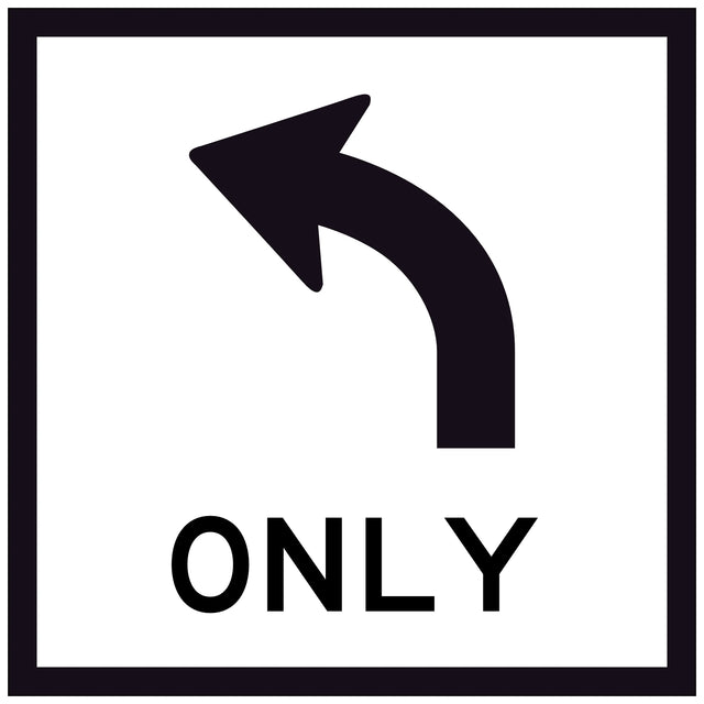 Black arrow pointing left with 'ONLY' text on a white background