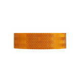 Side view of yellow reflective tape showing the diamond grid pattern across the 50mm face