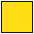 Blank retroreflective yellow - 600x600mm corflute sign panel