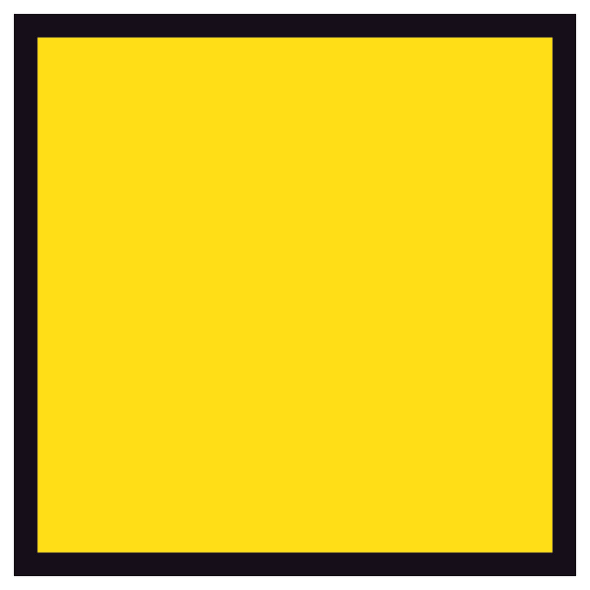 Blank retroreflective yellow - 600x600mm corflute sign panel