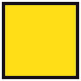 Blank retroreflective yellow - 600x600mm corflute sign panel