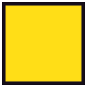 Blank retroreflective yellow - 600x600mm corflute sign panel