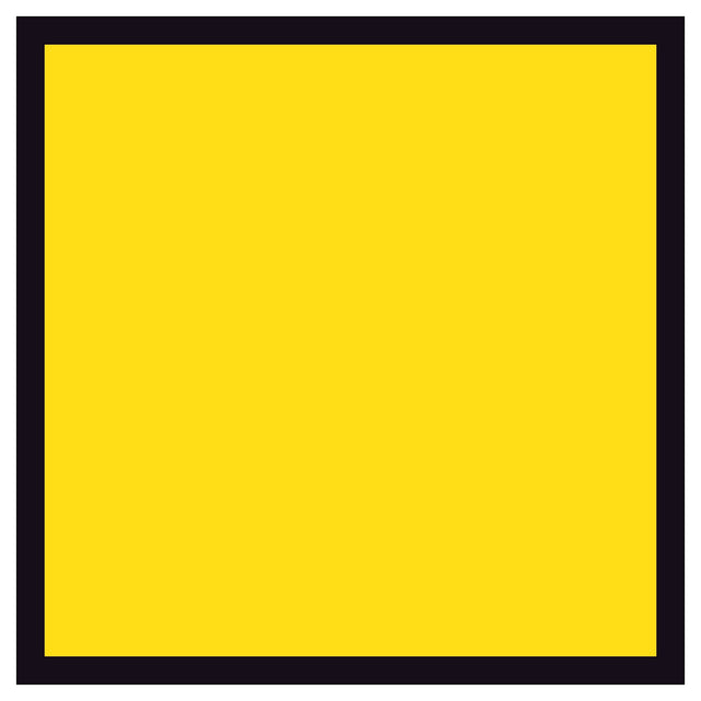 Blank retroreflective yellow - 600x600mm corflute sign panel