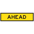 TM1-51B 1200x300 ahead corflute sign panel on yellow