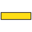 1200x300mm Solid yellow blank corflute with black border sign panel