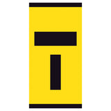 Lane Closed Ahead T Symbol 300x600mm corflute lane status partial panel with black T symbol on yellow reflective background