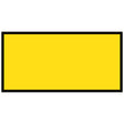 Yellow 1200x600 with a black border on a white background traffic management sign