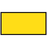 Yellow 1200x600 with a black border on a white background traffic management sign
