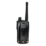 Black walkie talkie with GME branding on a white background