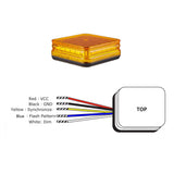 24W Amber LED Square Warning Beacon