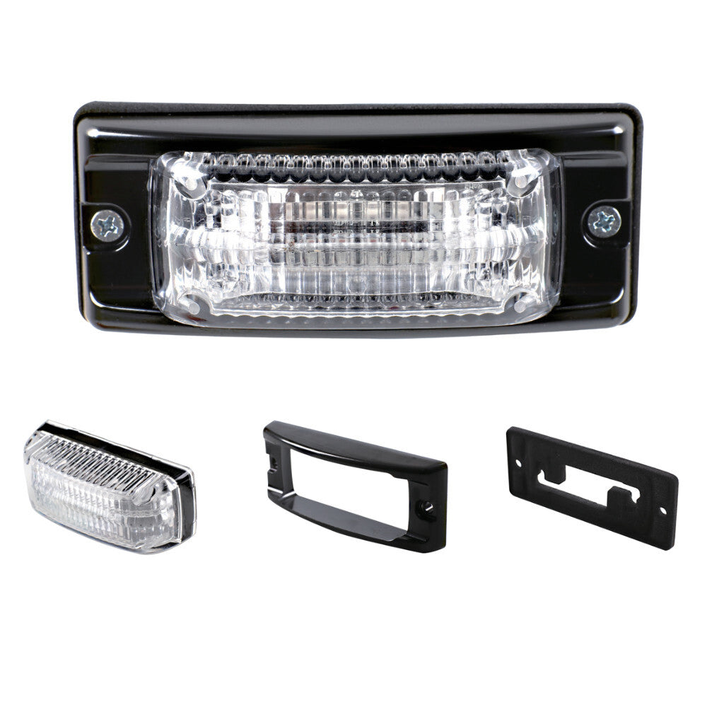 U31-6A amber LED light head lens detail