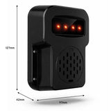 VDA001 direction alarm dimension view showing 127mm height, 97mm width and 42mm depth