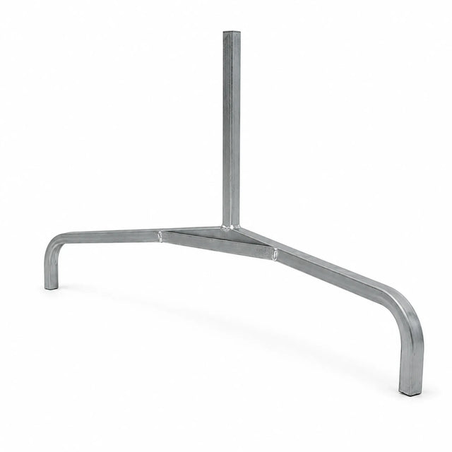 DuraGal steel curved traffic sign frame leg on a white background